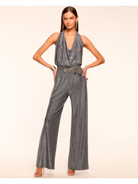 Ginger Sparkle Knit Halter Jumpsuit