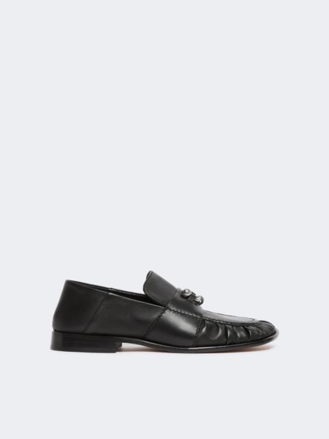 Nappa leather moccasins - BLACK