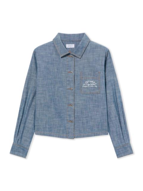 Chambray Denim Pajama Shirt