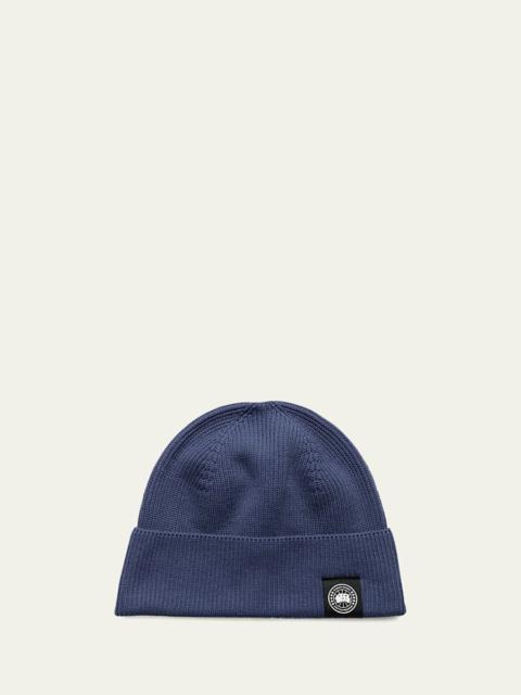 Men's Rib-Knit Cotton Beanie