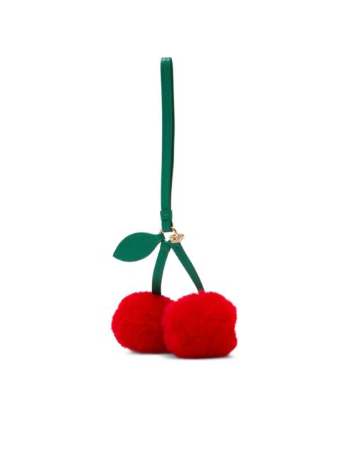 cherry-motif bag charm