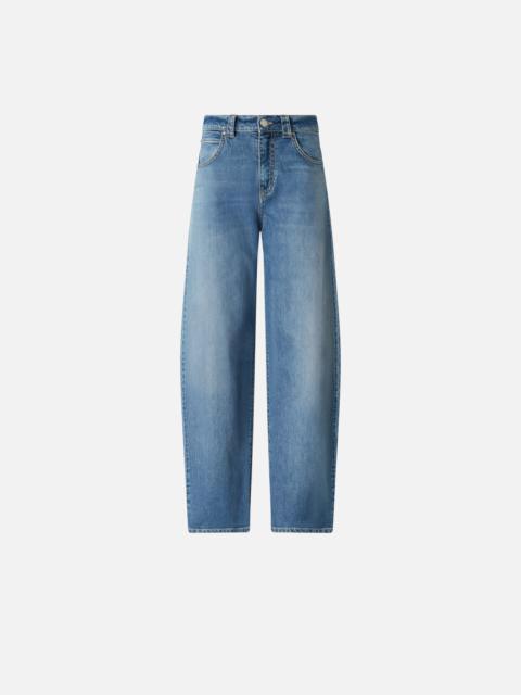 BALLOON JEANS WITH WRAPAROUND LEG