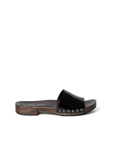 leather slides