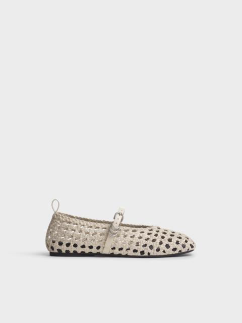 Spire Woven Faux Leather Mary Janes
