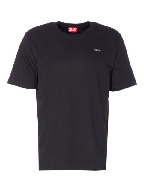 crew-neck logo-plaque T-shirt