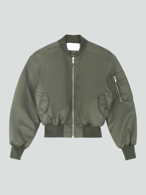 CROPPED BROAD BOMBER KHAKI