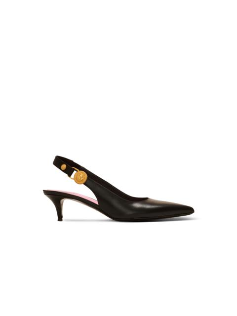 Eva kitten slingbacks in calfskin