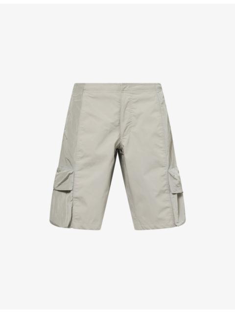 Reserve Patch-Pocket Shell Cargo Shorts