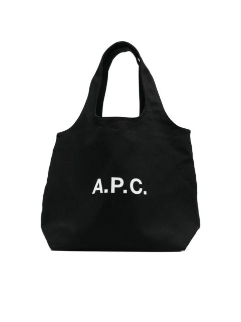 logo-print tote bag