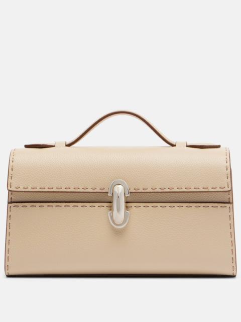 Symmetry leather tote bag