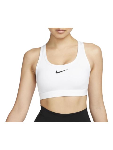 (WMNS) Nike Swoosh Medium Support Sports Bra 'White' DX6822-100