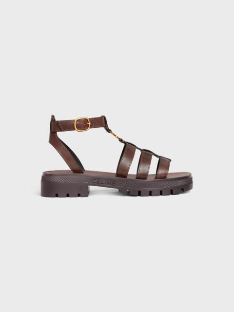 CELINE CLEA TRIOMPHE GLADIATOR SANDAL in CALFSKIN - VEGETAL TANNING