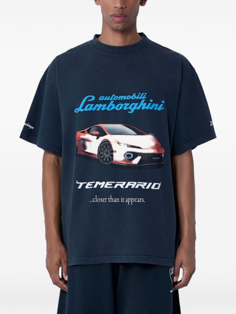 Lamborghini-print crew-neck T-shirt