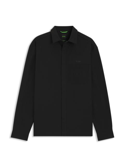 RELAXED-FIT OVERSHIRT IN WATER-REPELLENT TWILL