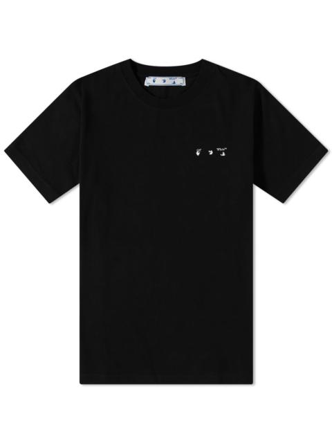 Off-White Slim Cut Sew Arrow Logo Tee