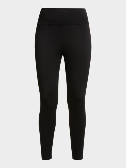High-Rise Cropped Terry Leggings