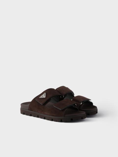 Suede band sandals