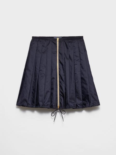Light Re-Nylon pleated skirt