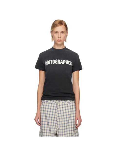 Black 'Photographer' T-shirt
