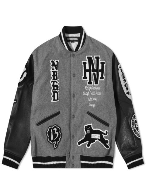 Neighborhood Stadium Wool Leather Varsity Jacket