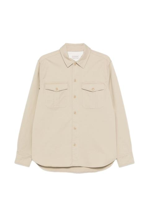 gabardine pocket overshirt