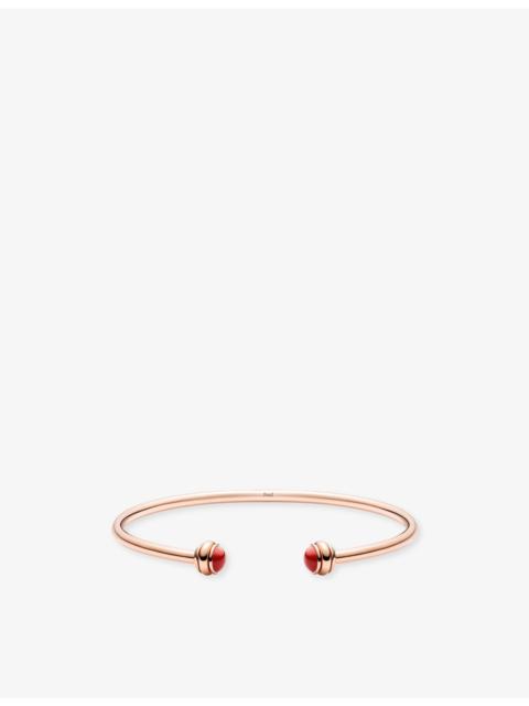 Possession 18ct Rose-Gold And Carnelian Cabochon Bangle