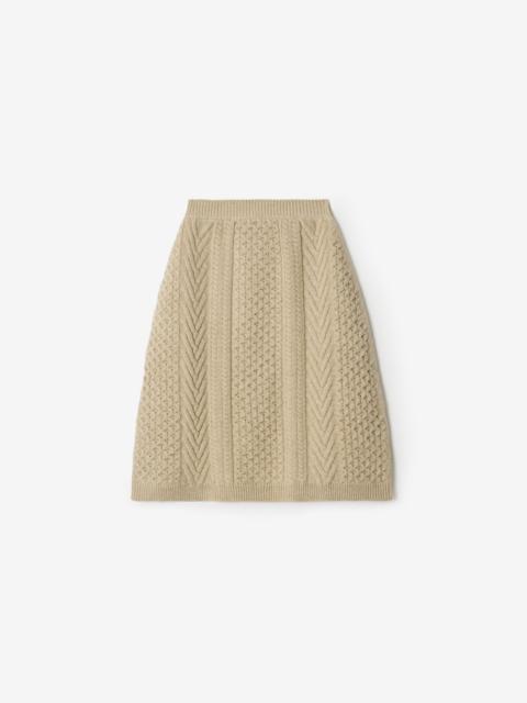 EKD Aran Knit Wool Skirt