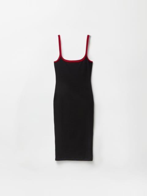 Embroidered Stretch Cotton-Jersey Midi Dress