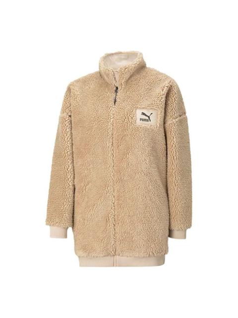 (WMNS) PUMA Interstellar Teddy Jacket 'Beige' 530293-12