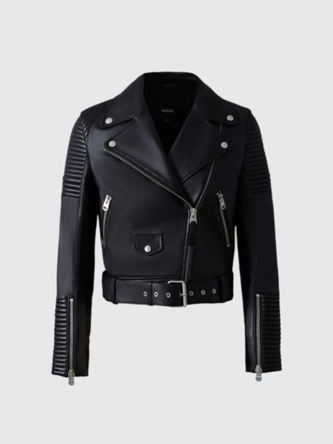 MASINA Zip-Vent Leather Jacket