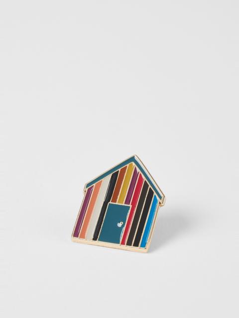 Paul Smith loves Barbour - Beach Hut Pin Badge