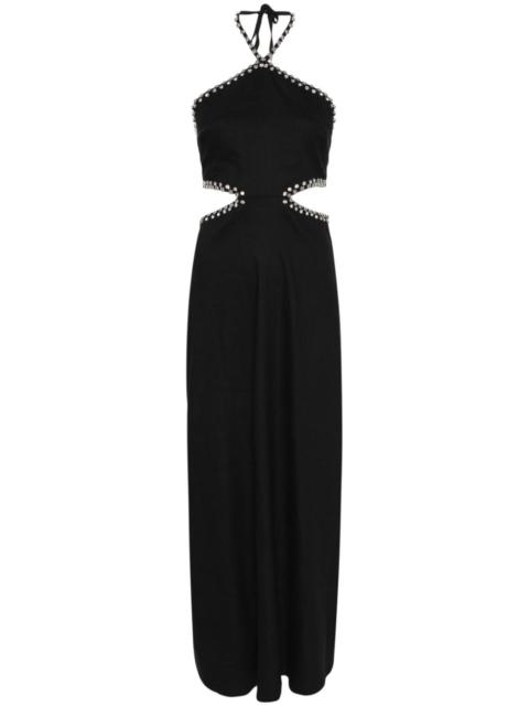 rhinestone-embellished dress