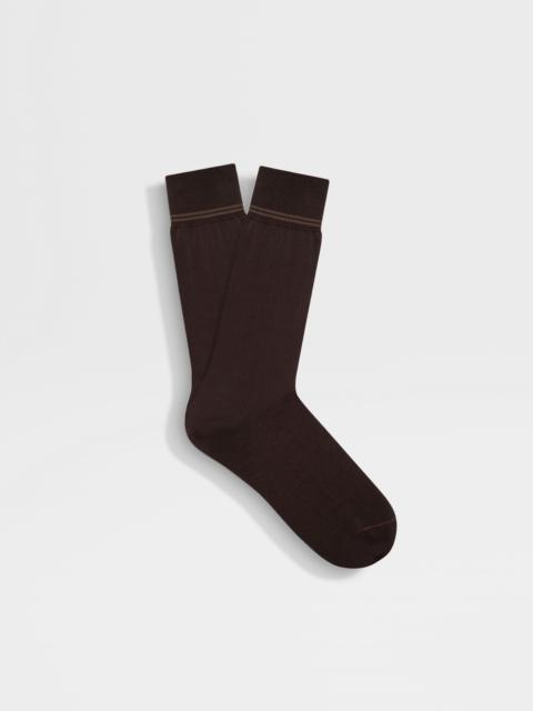 BROWN COTTON SOCKS