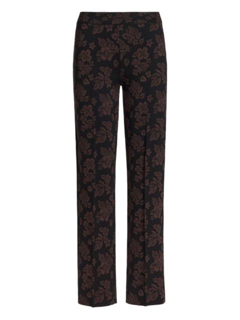 floral-pattern trousers