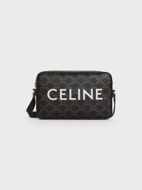 Medium Messenger Bag in Triomphe Canvas with Celine Print