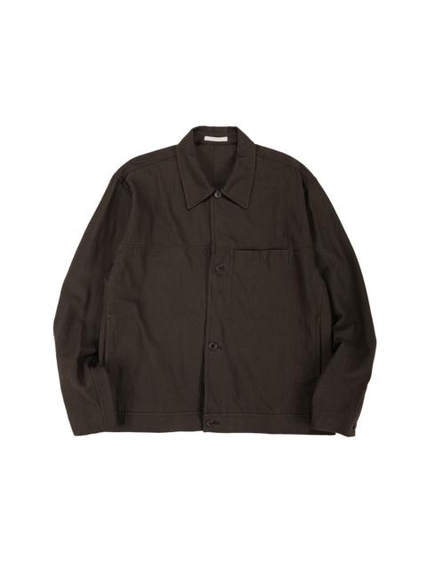 Arresskov Cotton Linen Twill Overshirt Delicioso Brown
