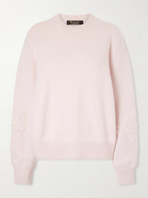 Embroidered Cashmere Sweater