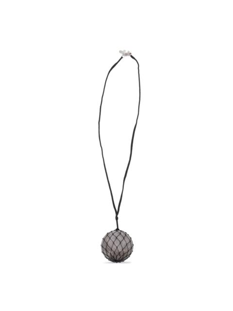 sphere net necklace