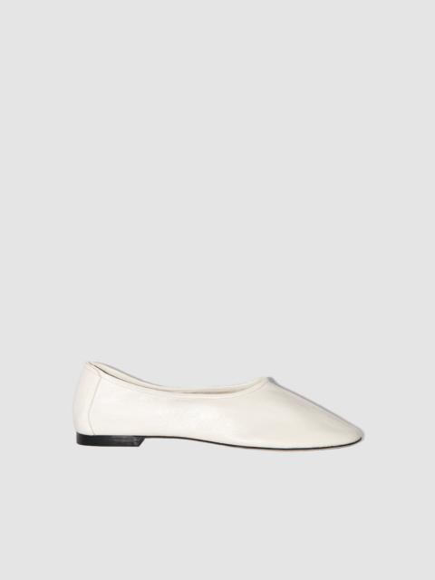 Prudence Limewash Creased Leather Ballet Flat