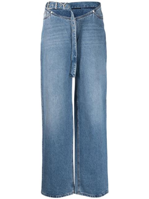 low-rise loose-fit jeans