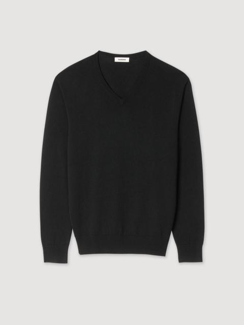 V-NECK WOOL SWEATER