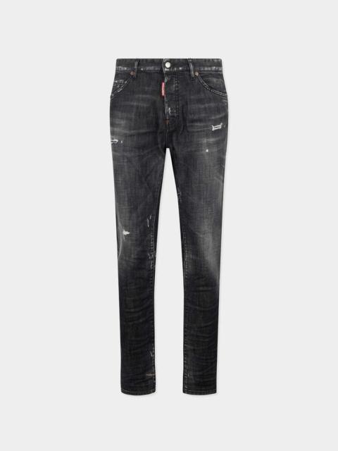 BLACK FOG WASH TEDDY JEANS