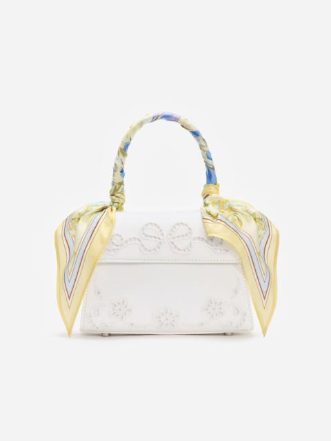 Cream Linen Yellow Floral Mini Bag