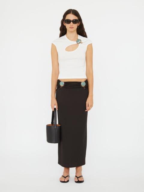 Mineral Stone Ruched Skirt