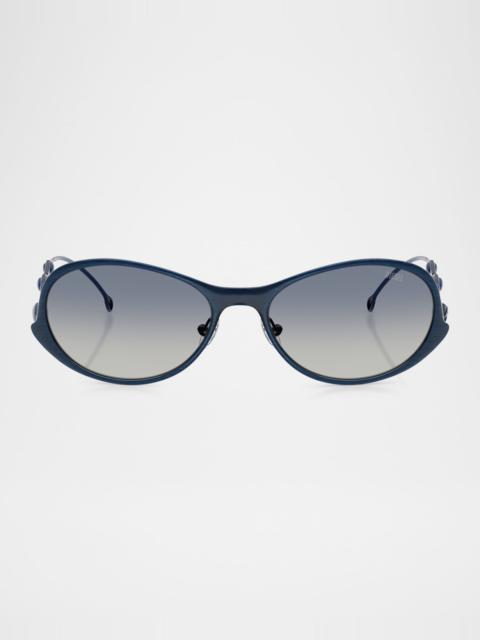 Men's DL1014 Oval Sunglasses