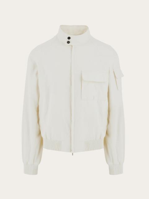 Cropped bomber jacket