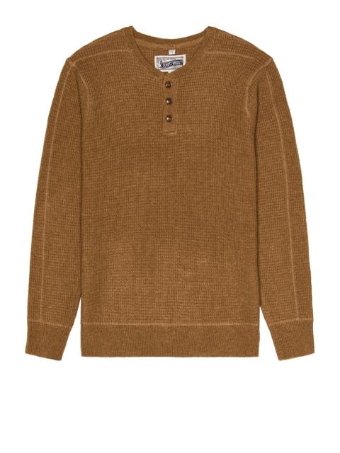 Button Henley Sweater