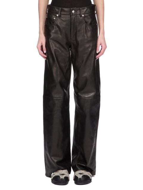 Black Concordians Geth Leather Pants