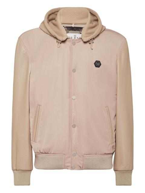 hooded bomber jacket