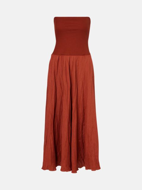 Light And Sound linen-blend maxi dress